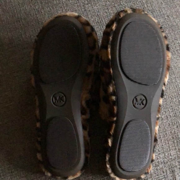 Shoes - Michael Kors leopard fur slippers